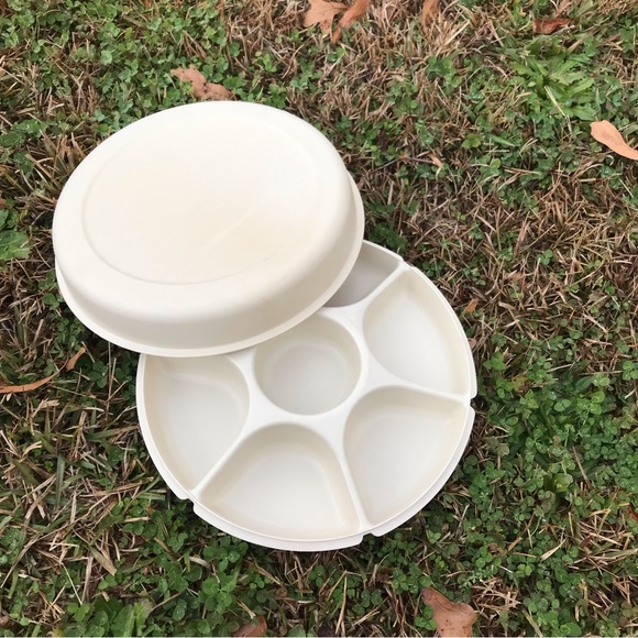 Tupperware Other - Vintage Tupperware Veg/Fruit/Chips and Dip Set w/Cover --  2 Piece Set